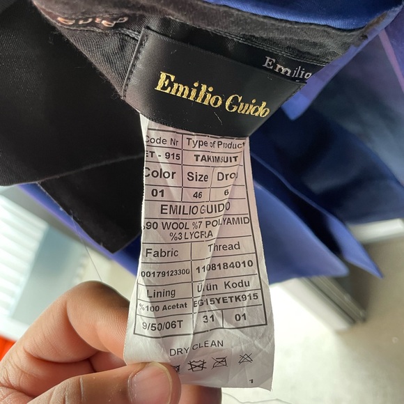 Emilio Guido suits and pants size 36us or 46eur - Picture 5 of 5